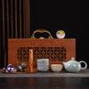 Ge Kiln Tea Set Home Office Guest Ceramic Teacup Cover Bowl Small Kung Fu Tea Set Kung Fu Tea Set