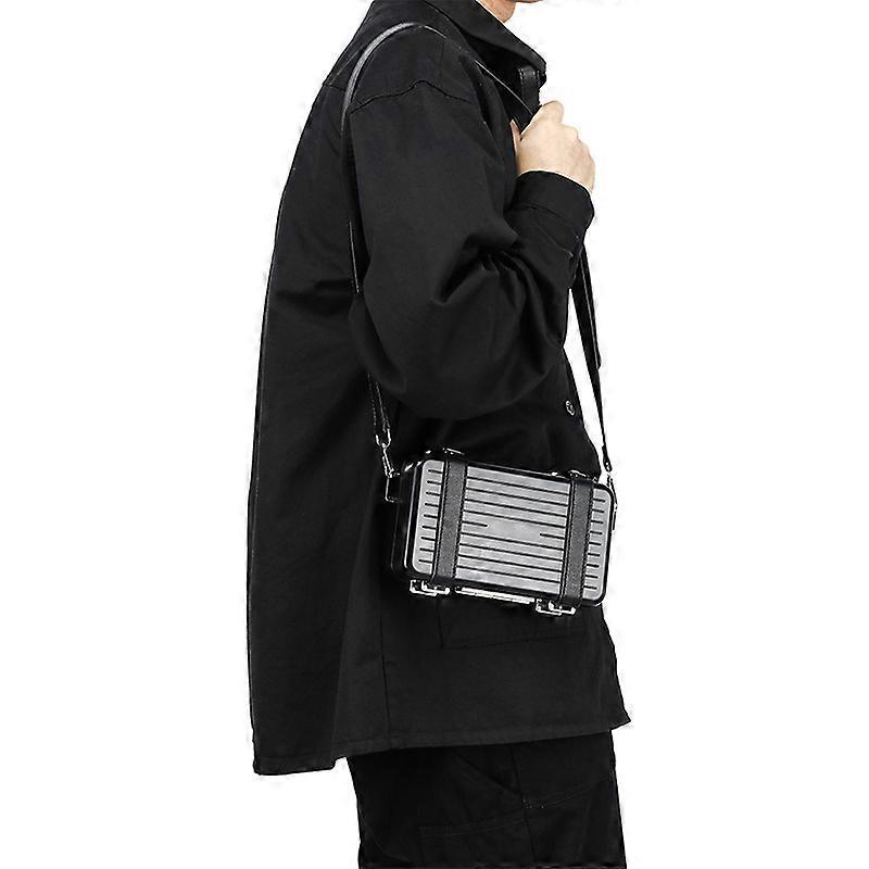 2026 Klassisk och Snygg Hårdskalig Handväska i Bagage-stil: Kreativt designad axelväska/crossbodyväska present