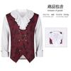 Halloween Royal Cloak With Shoulder Pads Medieval Vintage Beads Gear Chain Hooded Costume Stage Performance