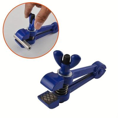 1 ks Ruční svěrák Ruční svěrka Potrubní svěrák Instalatérské nářadí Dílenský svěrák Potrubní nářadí Ocelová rukojeť Pružinová svěrka Základna Kleště