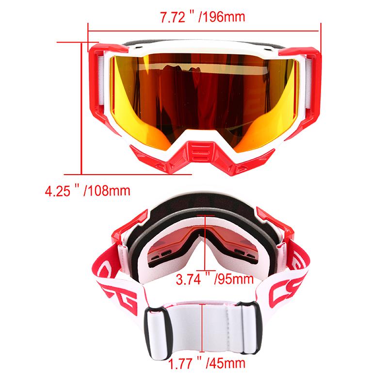 Motokrosové brýle Moto brýle Sluneční brýle Větruodolné Cyklistické brýle Dirt Bike Snowboardové brýle Cafe Racer Příslušenství