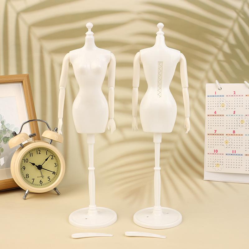 1:6 Doll Mannequin Coat Hanger Dollhouse Doll Skirt Support Wedding Mannequin Stand Humanoid Model Toy Doll Gown Display Form