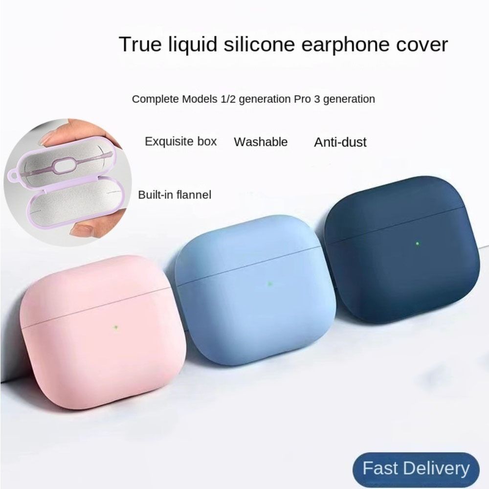 

Белый/фиолетовый силиконовый чехол для наушников/Apple/AirPods 3-го поколения