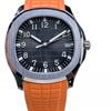 Patek Philippe Nautilus 40mm Herren Automatik Kalender Gummiarmband Uhr