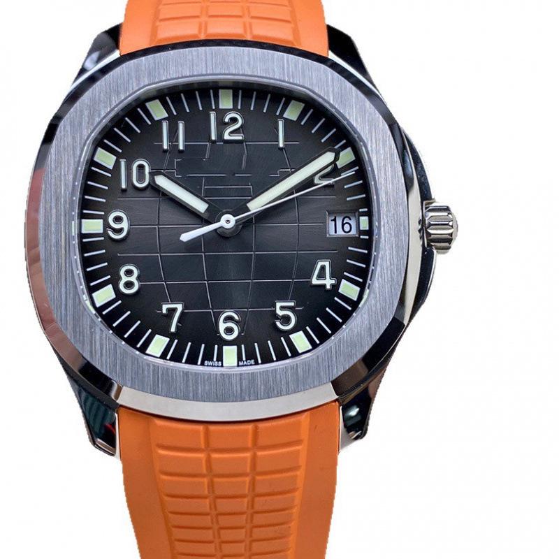 Patek Philippe Nautilus 40mm Herren Automatik Kalender Gummiarmband Uhr