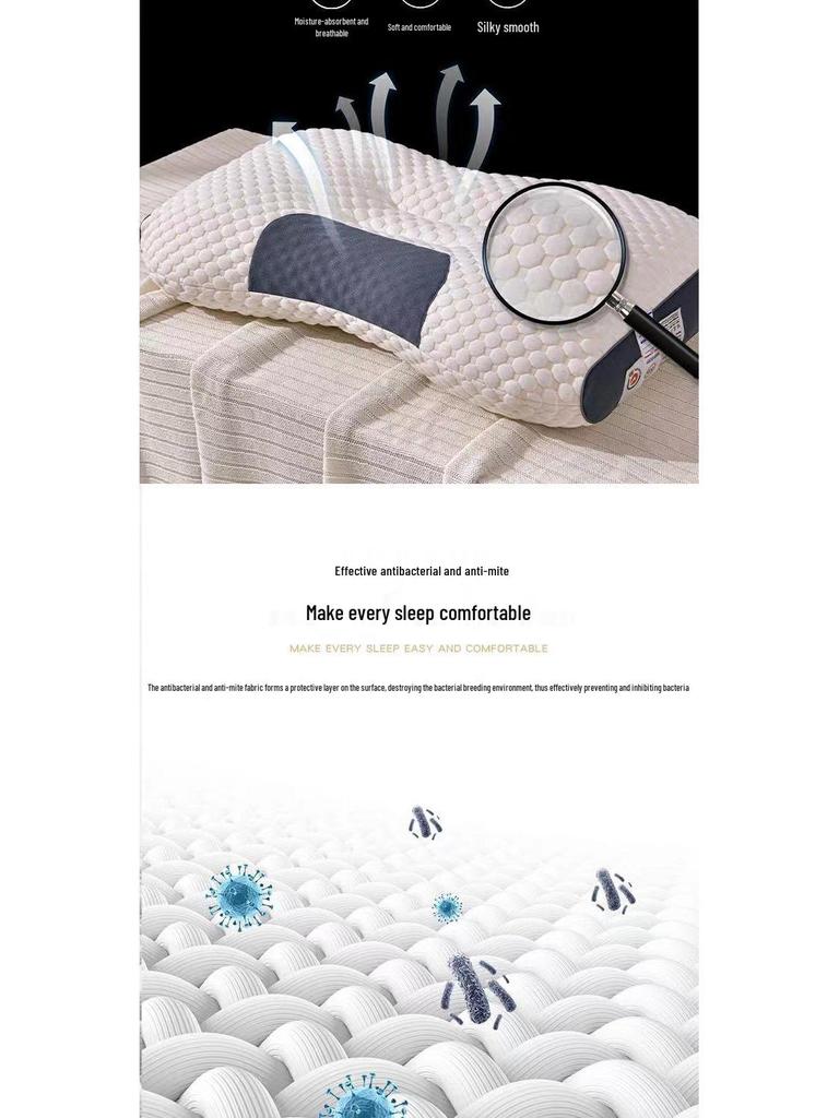 3D-Zonierte Massagekissen: Gestrickte Baumwolle Wasserwürfel-Design