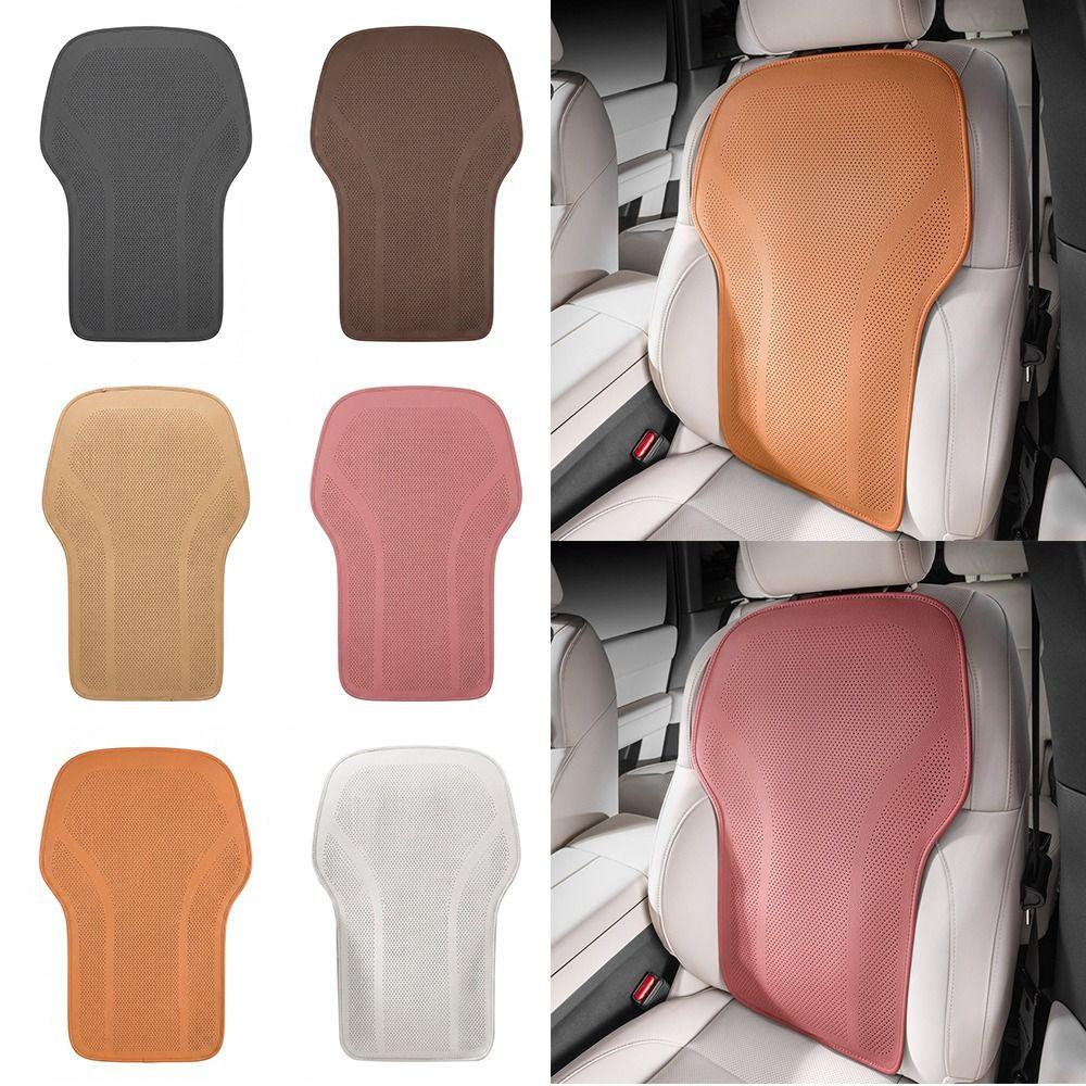 Leather Seat Back Cover Non-slip Surface Summer Car Back Cushion Universal Car Accessories