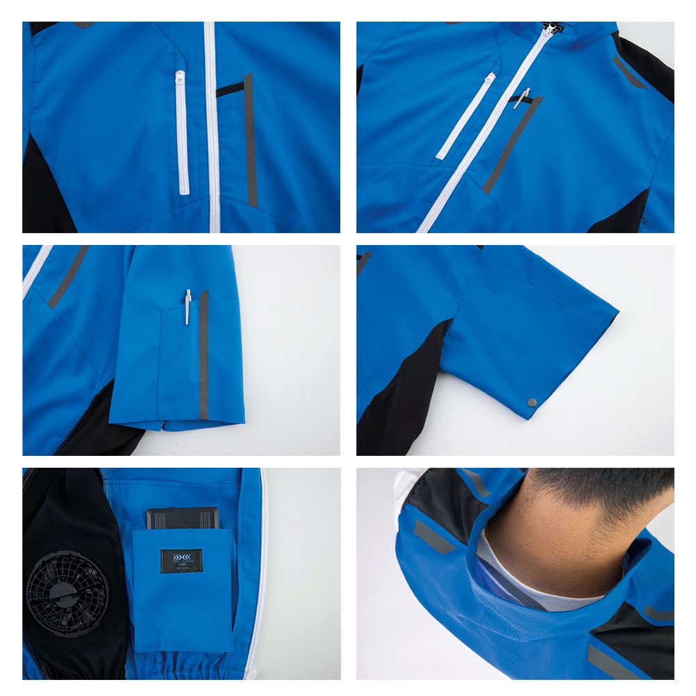 XEBEC Air Conditioned Short Sleeve Blouson Anti-Static XE98027-90-4L