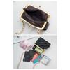 Single Shoulder Bag Diamond Lattice Embroidery Messenger Bag For Women Female Keys Coin Purse Pu Mini Handbag