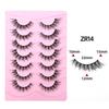 7 Pairs of Thick Fried Hair Models, Natural Curled Eyelashes, European and American Exaggerated False Eyelashes 2026