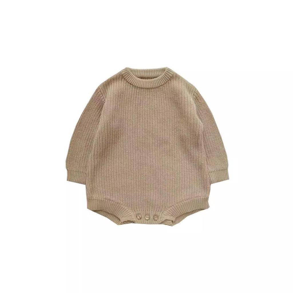 European and American Cotton Baby Romper - Free Shipping, Autumn/Winter, Snap Crotch Sweater