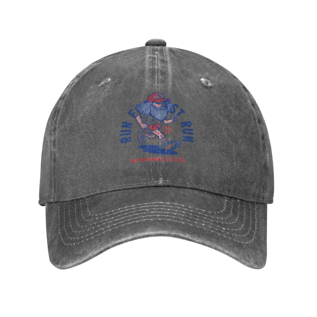 Vintage Forrest gump Running Baseball Caps Unisex Women Distressed Denim Snapback Cap Outdoor Travel Unstructured Soft Caps Hat