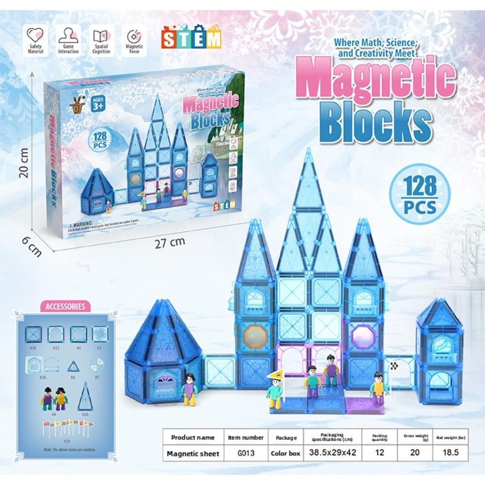 Track Magnetic Sheet Magnetic Sheet Building Block Educational Toy Rail Car Magnetic Sheet Magnet Construction Toy