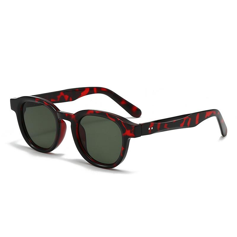 Rice Nail Thick Small Oval Sunglasses Simple Men'S And Women'S Ol Sunglasses Casual Uv Protection Glasses
