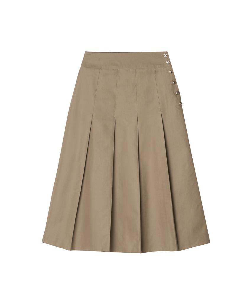 Meibeoyu Noosa Pleats Cotton Skirt _ Beige