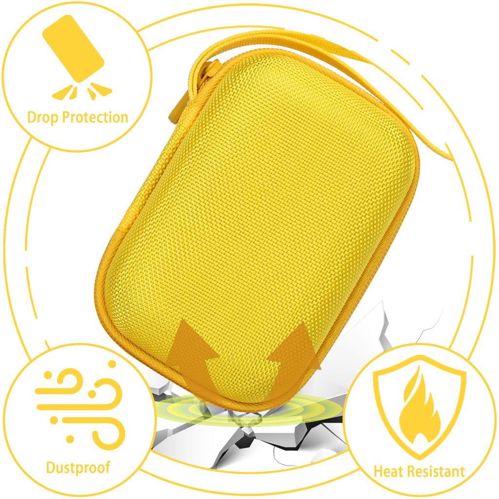 Aenllosi Compatible Storage Case for Kodak PIXPRO WPZ2 Compact Digital Camera, Yellow (Case Only)