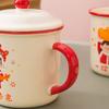 Fa Cai Nostalgic Ceramic Mug Wenyi Fan Imitation Enamel Coffee Water Cup Souvenir Home Office Drinking Cup