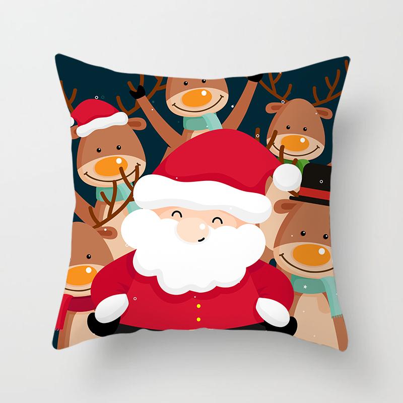 Cartoon Christmas Throw Polštář Set Santa Claus Sofa Gift Home Decor povlak na polštář Vánoční dárek povlak na polštář