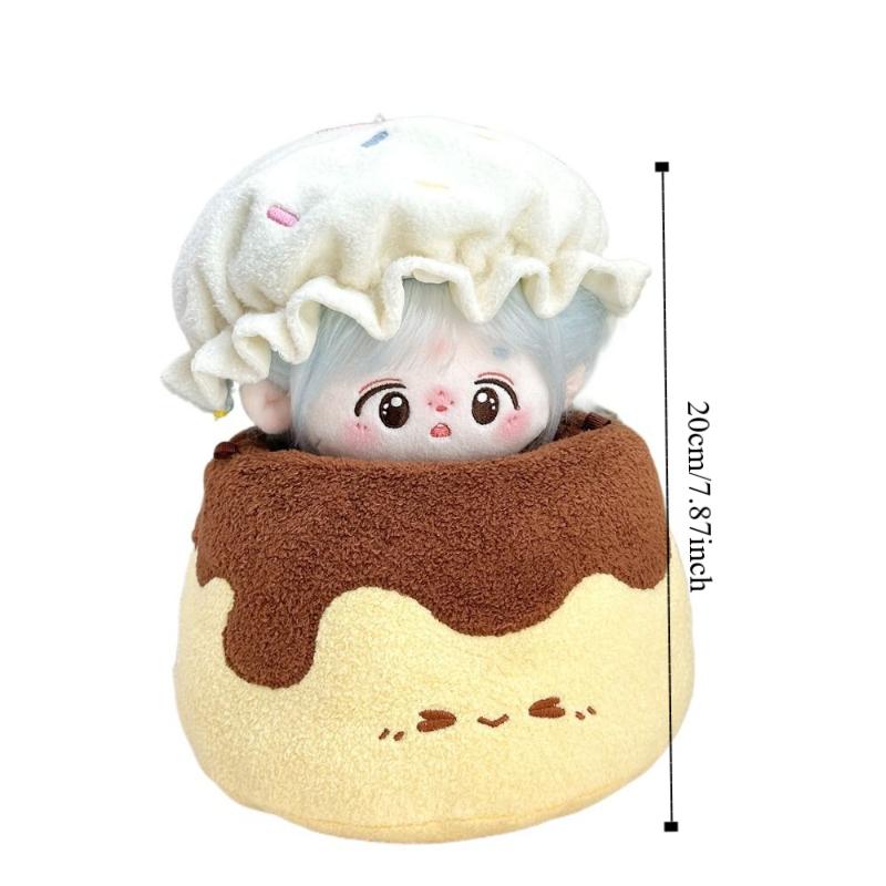 Dessert Party Series Cotton Doll Dress No Attribute Set 20cm Doll Headwear  Party Series