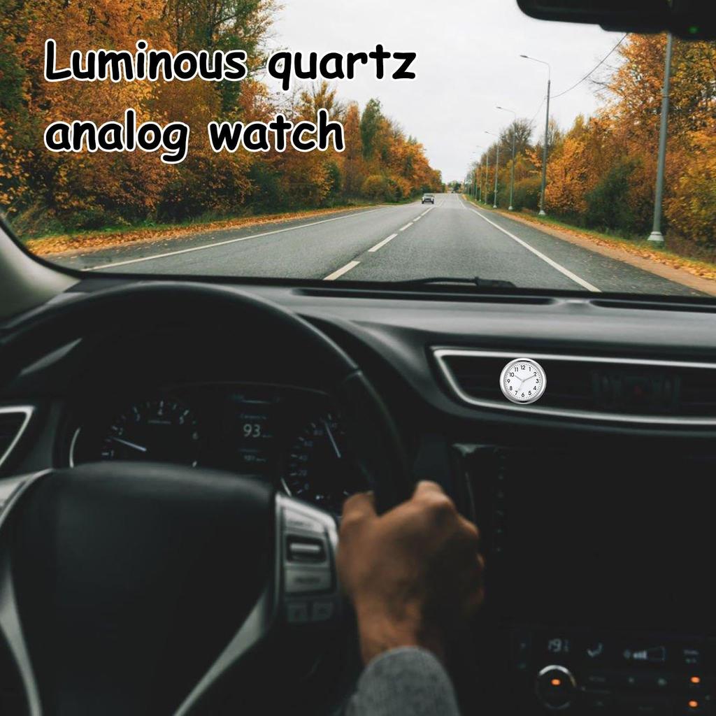 Car Watch Stick-on Car Dashboard Mini Mini Luminous Car Vent Clock Dashboard Watch Car