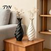 Vaso Decorativo per la Casa, Vaso a Spirale Stampato in 3D, Contenitore Moderno Minimalista, Vaso Creativo per Giardino, Cortile, Stanza, Camera da Letto