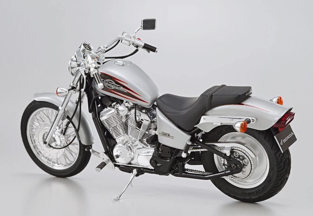 Aoshima Bunka Kyozai The Bike Series 58 Honda NC26 Steed VSE 1996 Plastic Model Kit with Custom Parts Co., Ltd. 1/12 No.