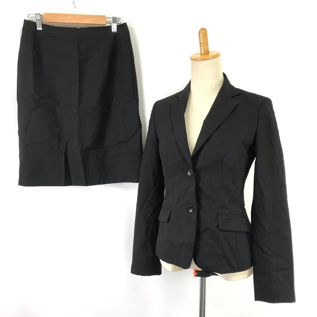 COMME CA ISM Frühling/Sommer Rockanzug [Oberteil S/Unterteil M/Damen/Schwarz](GEBRAUCHT)