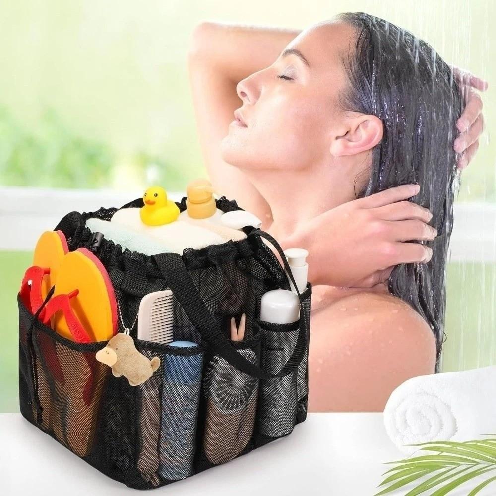 Bathroom Organizer Travel Toiletry Bag Multi Pocket Drawstring Bag Foldable Storage Bag Swimming