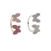 High Quality Summer Delicate Cute Lovely Double Butterfly Animal Ring For Women Girl Fashion Open Adjust Size Party Jewelry