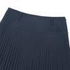 MALBON GOLF Wide Waistband Fine Pleated Skirt Navy (Woman)