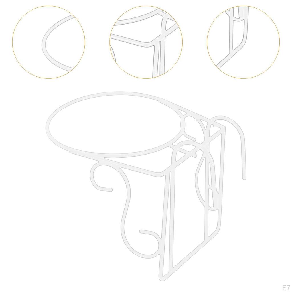 Railing Flower Pot Hanging Basket Planter Iron Art,Multipurpose,Potted Display Rack