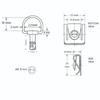 Motorcycle parts Black Quick Release Dzus Style Motorcycle 1/4 Turn Fairing Fastener 19mm Pins