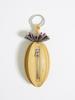 BIMBA Y LOLA Yellow Leather Pelota Keyring B245AIZ003YEF