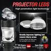 Bullvision 1PC H4 LED Lens Mini Bi Led Projector 800W Headlights CANBUS 9003 HB2 High Low Beam 6000K Motorbike Turbo Lamps