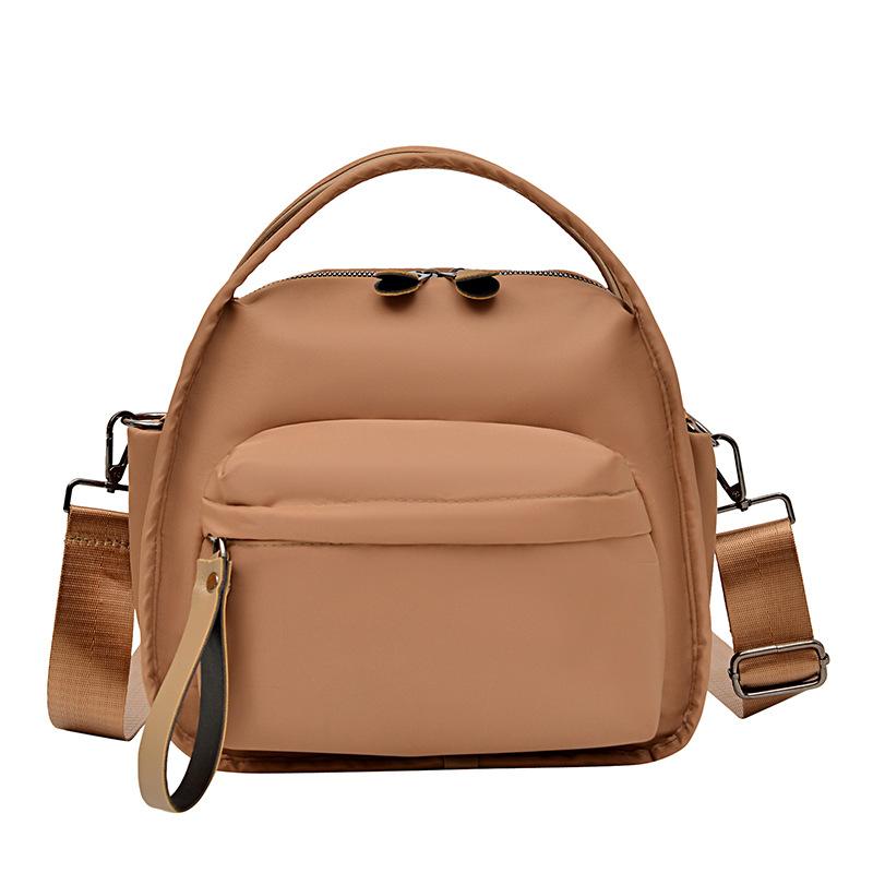 Casual multilayer messenger bag spring new fashionable versatile texture simple portable shoulder bag