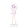 Swimsuit Party Time Hololive Vtuber Anime Figures Cosplay Acrylic Stands 15cm Model Mococo Kobo Ayame Desk Decor Standing Sign G