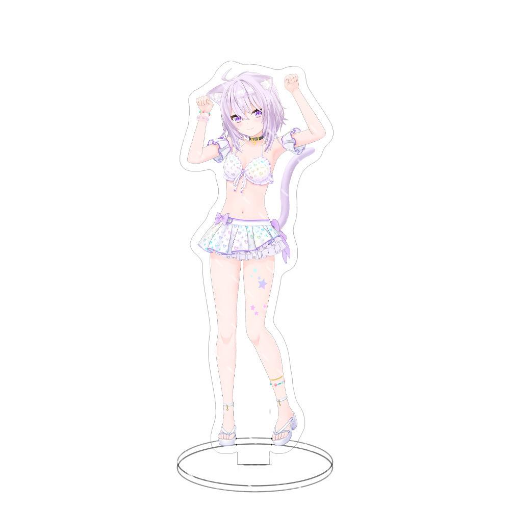 Swimsuit Party Time Hololive Vtuber Anime Figures Cosplay Acrylic Stands 15cm Model Mococo Kobo Ayame Desk Decor Standing Sign G
