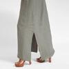 Fashionable Casual Cotton Linen Side Slit Dress