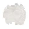 6 Sheets Pearl Edges Flower Bouquet Paper Wedding Floral Wrapping Mesh Yarn Christmas Gift Packaging DIYs Crafts Wedding White