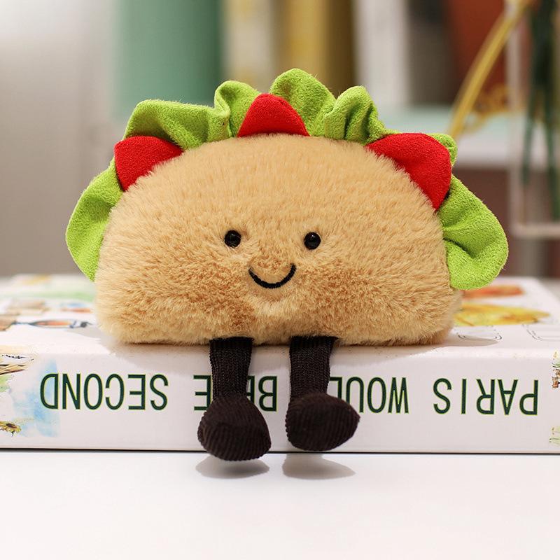 

Jellycat Fun Burger Pizza Taco Plush Toy Doll Cartoon Throw Pillow Gift Children 15cm/5.91in