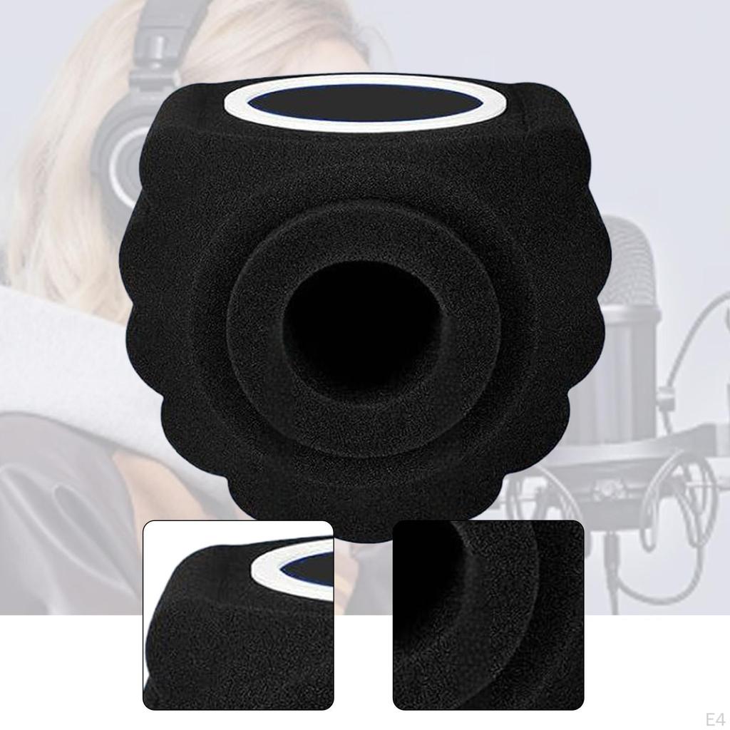 Wind Ball Lightweight Noise Reduction Mic Soundproof Cover for Home Studios
