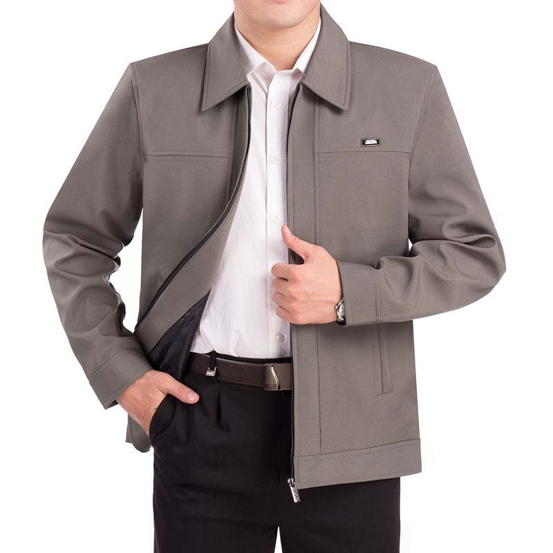 Middle-aged Jacket Spring and Autumn Men's Elderly Casual Jacket