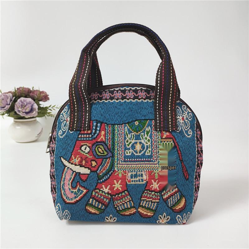 2025 Ethnic Style Embroidered Shell-Shaped Canvas Handbag: Cell Phone, Coin, and Shopping Bag