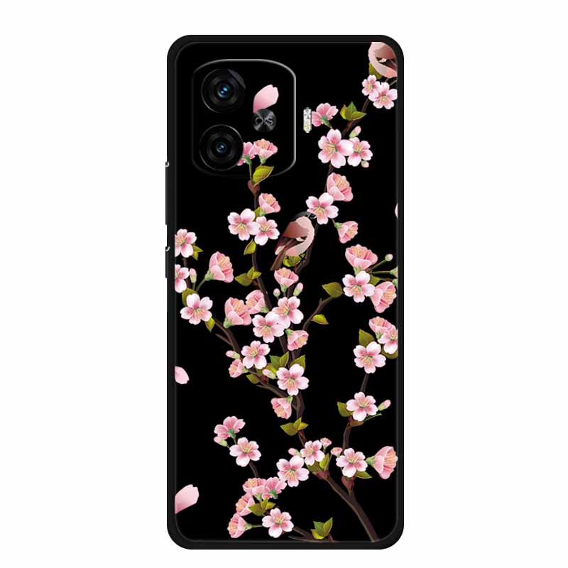 Black Silicone Case For Vivo iQOO Z9 Turbo Plus Case Z 9 Turbo Coque Soft Back Cover For Vivo iQOO Z9 Turbo Phone Case Cartoon