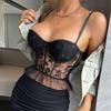 Wind, Explosive Women's New Thin Lace Sexy Shapewear, Suspender Top and Outer Wear