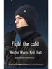 Men's Winter Wool Hat & Scarf Set: Thickened, Ear-Protecting, Cold-Proof, Warm, Knitted, Ideal for Riding