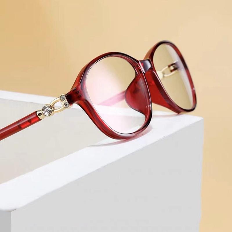 Retro Ultra-light Anti-blue Light Reading Glasses for Women Middle-aged and Elderly Anti-fatigue Hyperopia Glasses