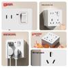 Surface Mount 86 Type 16A Single Gang 8-Hole Kitchen AC Wall Socket Panel with Switch