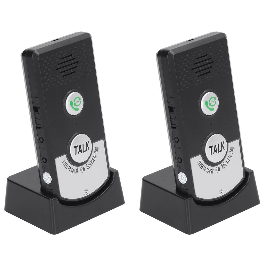 Wireless Voice Intercom Home Smart 2 Way Talk Doorbell for Elderly Caregivers and Disabled People
