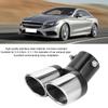 63mm   2.5in Stainless Steel Car Dual Exhaust Tip Tail Pipe Car Accessory
